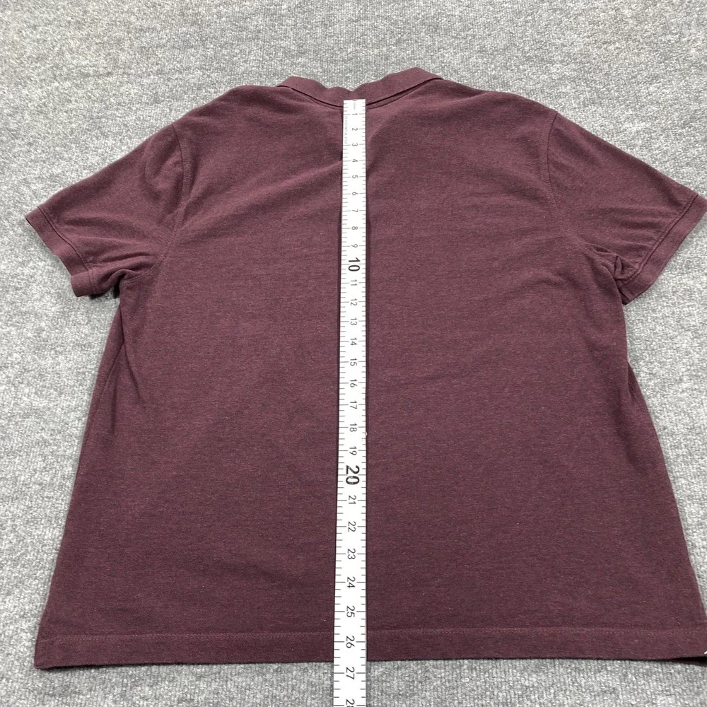 Banana Republic Polo Shirt Mens XL Purple Pique Classic Fit Cotton Collared